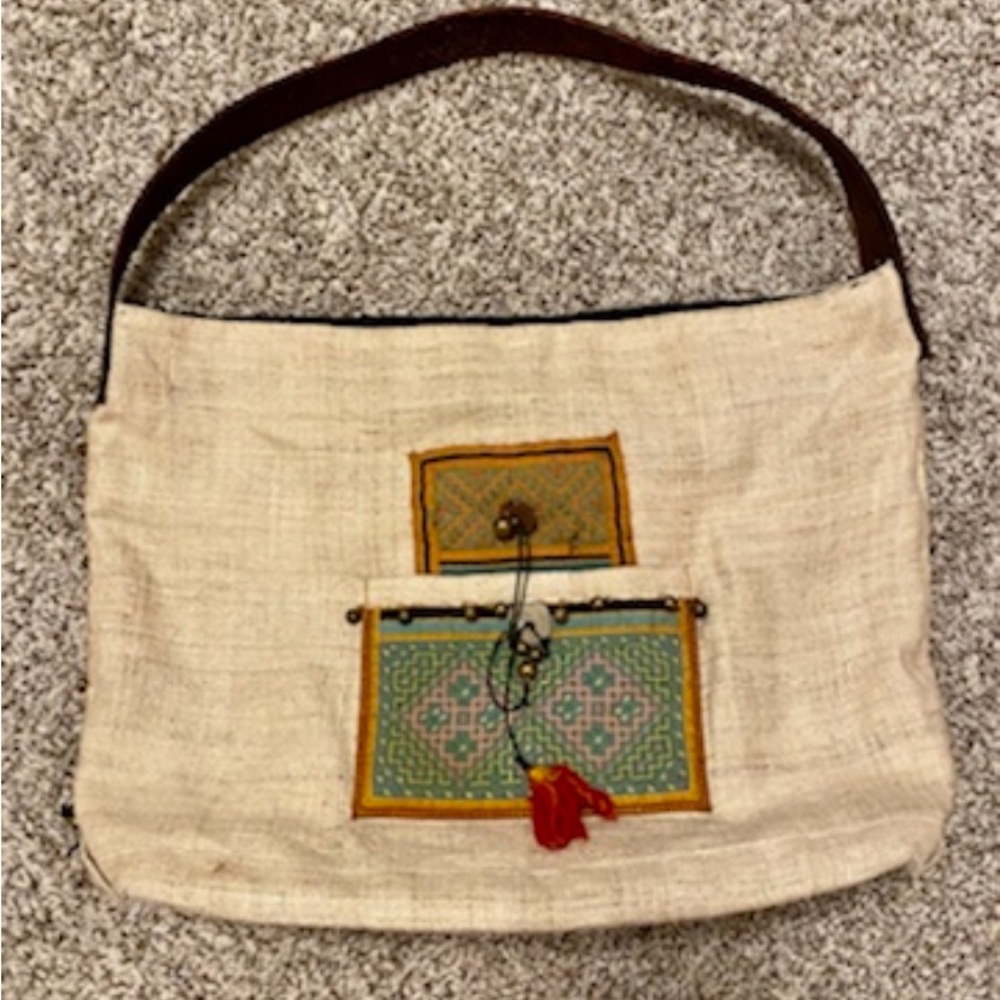 Eastern Serenity over the shoulder purse.